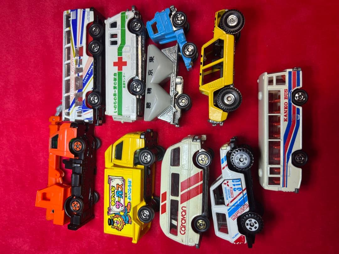 当時物 レトロ ミニカー 9台セット トミカ 多色