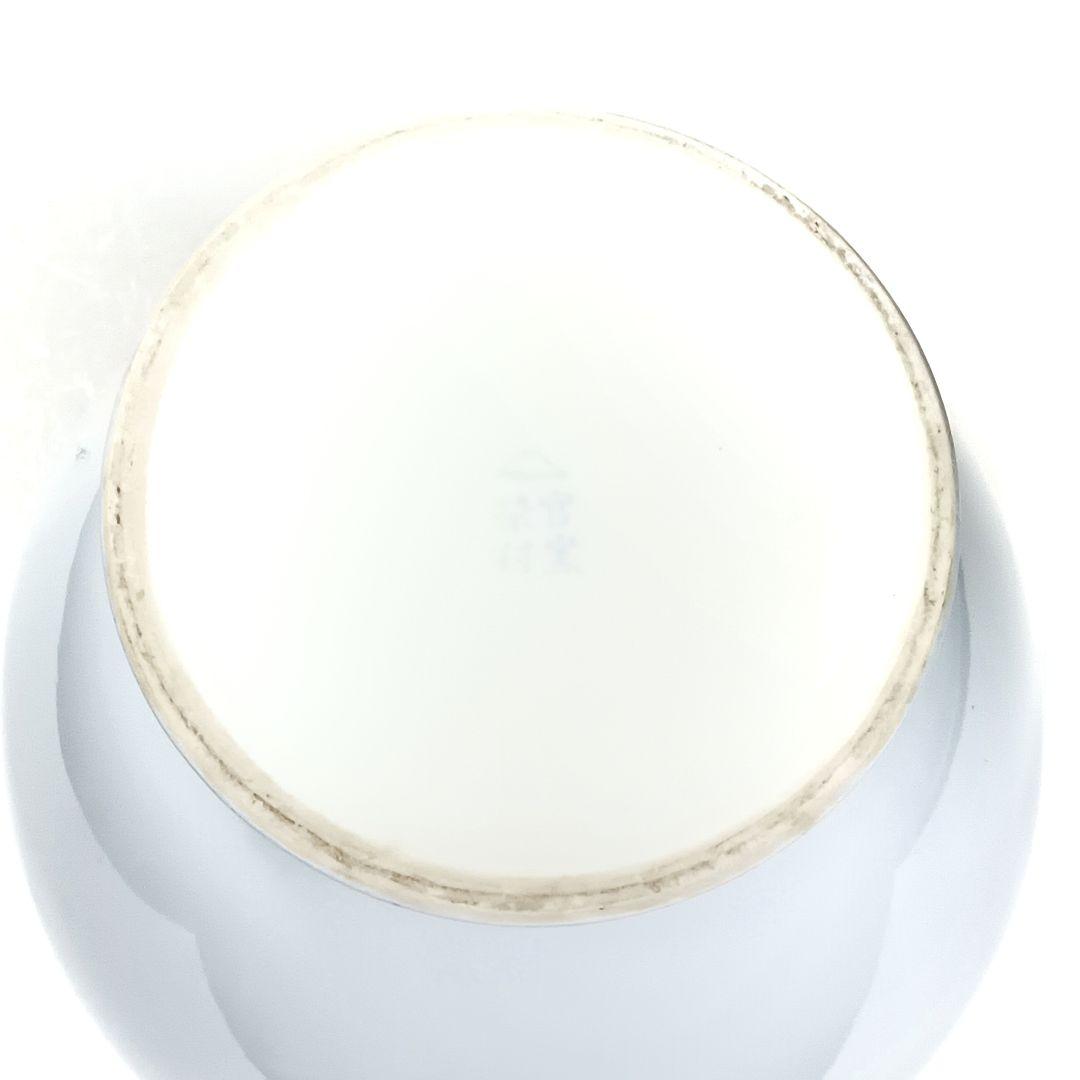 深川製磁 官窯染付 蘭文 花瓶 26cm 共箱