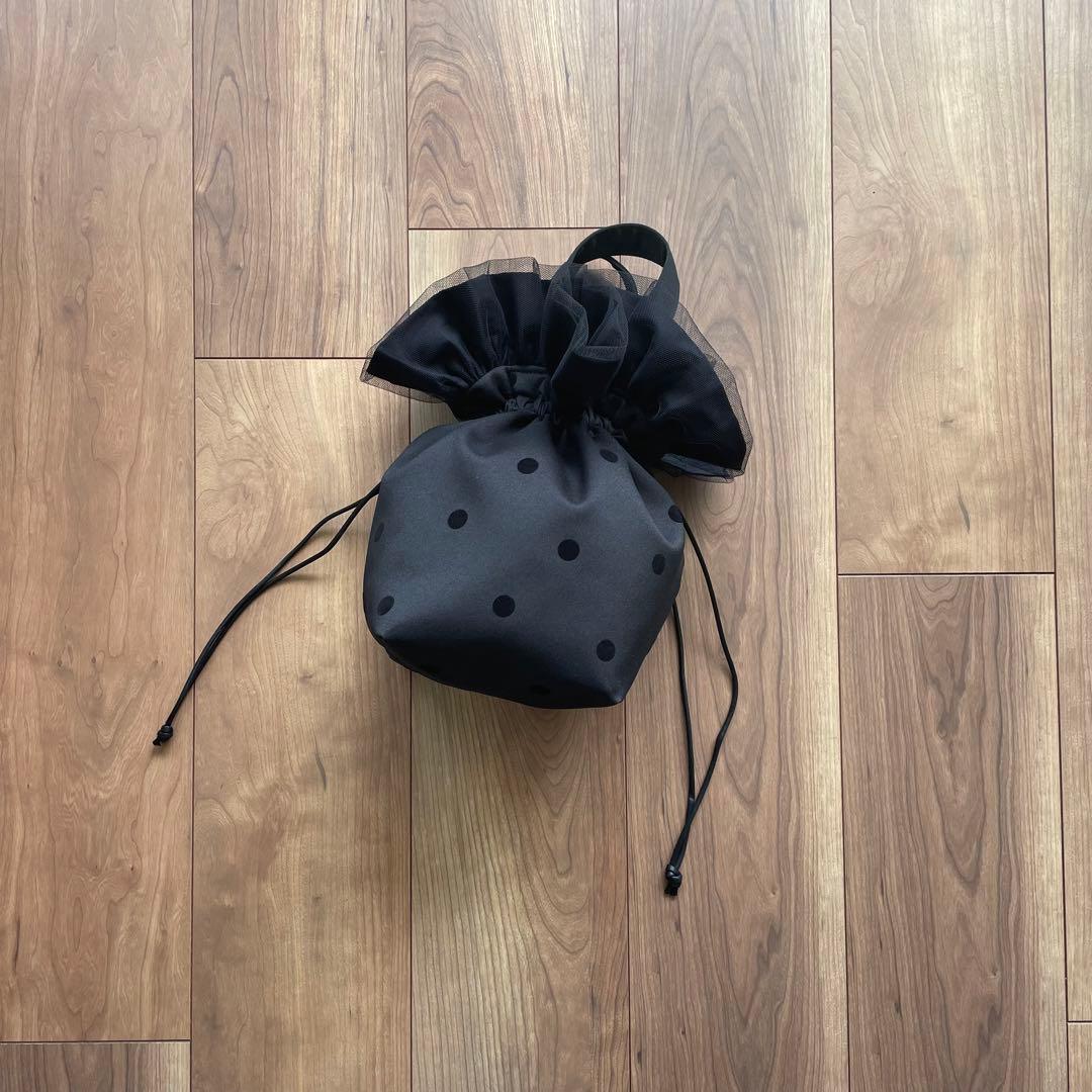 ハンドメイド ♡フリルバッグ フリル巾着 フリルショルダー