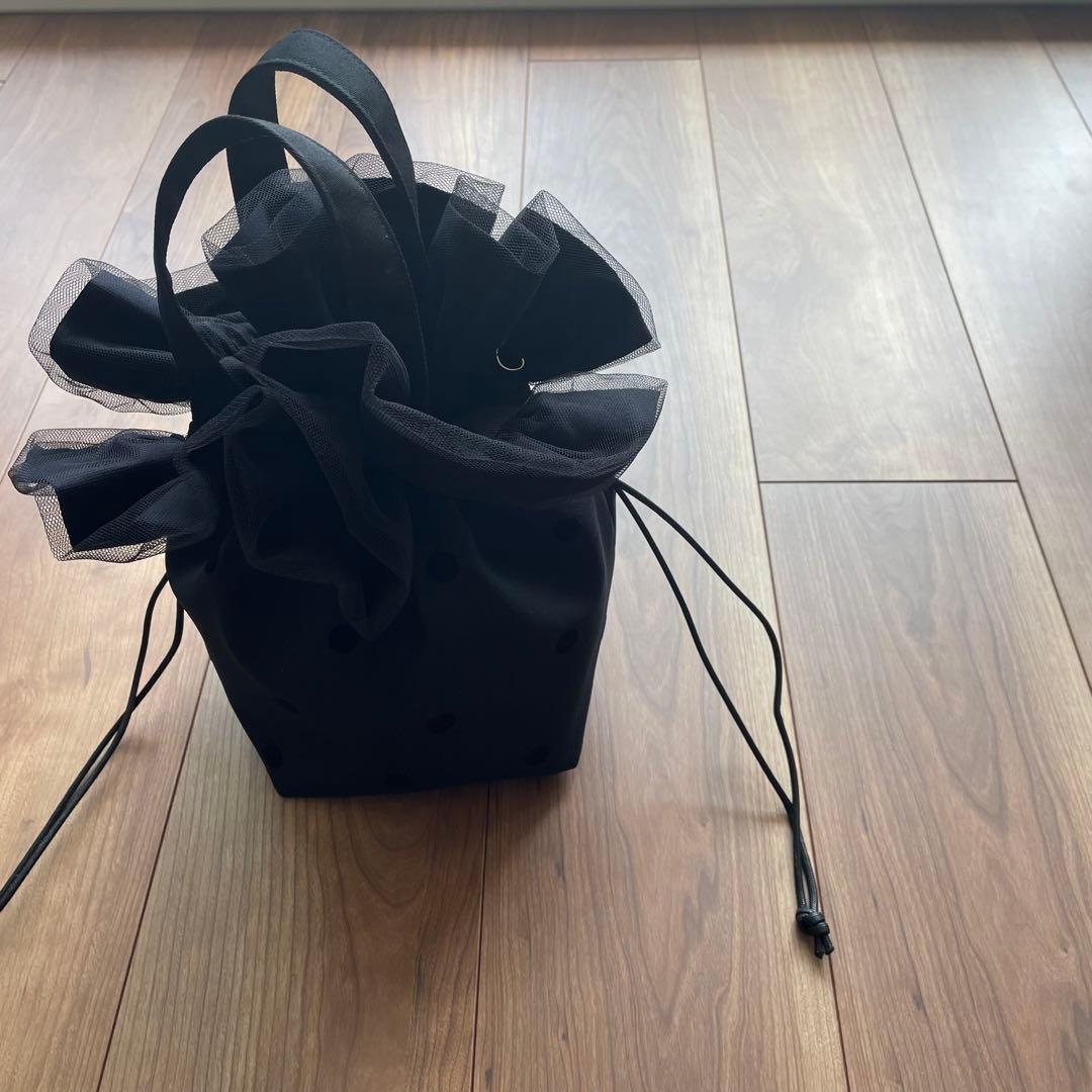 ハンドメイド ♡フリルバッグ フリル巾着 フリルショルダー