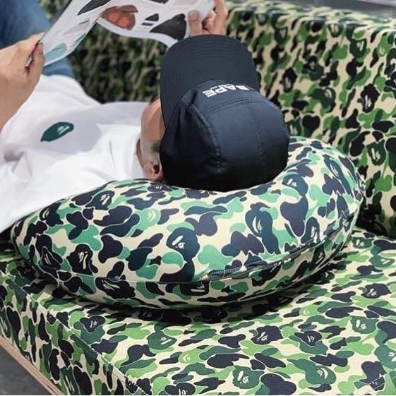 A BATHING APE BAPE ビーズ クッション ピロー 枕