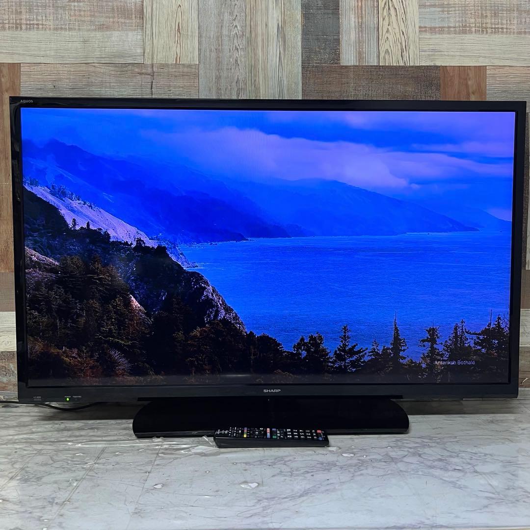全国送料込❣️シャープ40型液晶地デジBSCSテレビ外付HDD裏録画対応