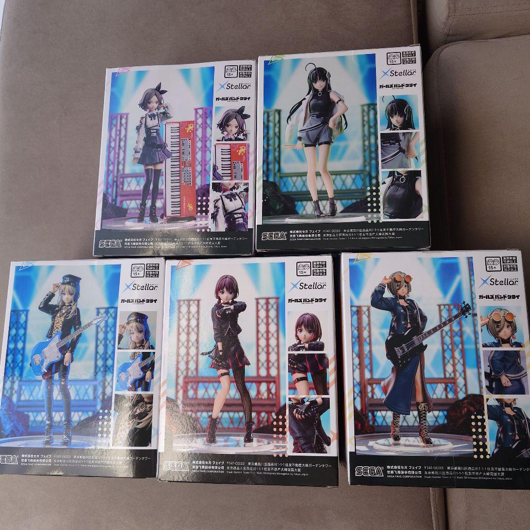 【未開封】XStellar ガールズバンドクライ フィギュア 5体セット