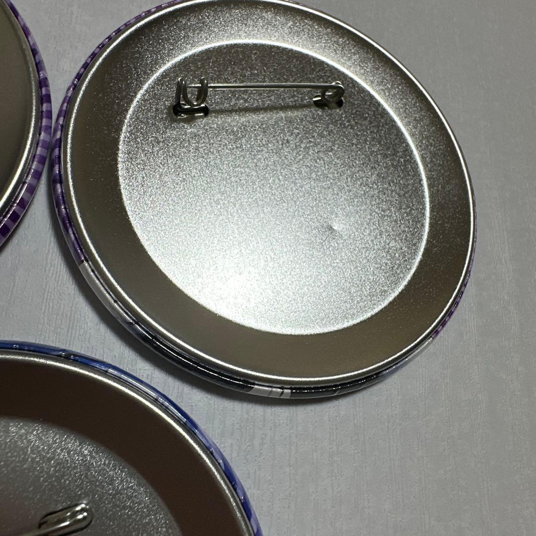 学園ハンサム　缶バッジ　神戸アニメストリート　志賀慎吾　鏡蓮児　美剣咲夜