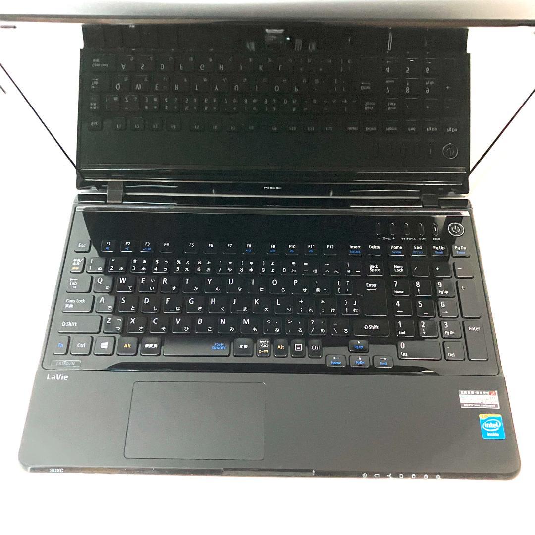 美品❤️ブラック★サクサク動く SSD 設定済み カメラ付き ノートパソコン