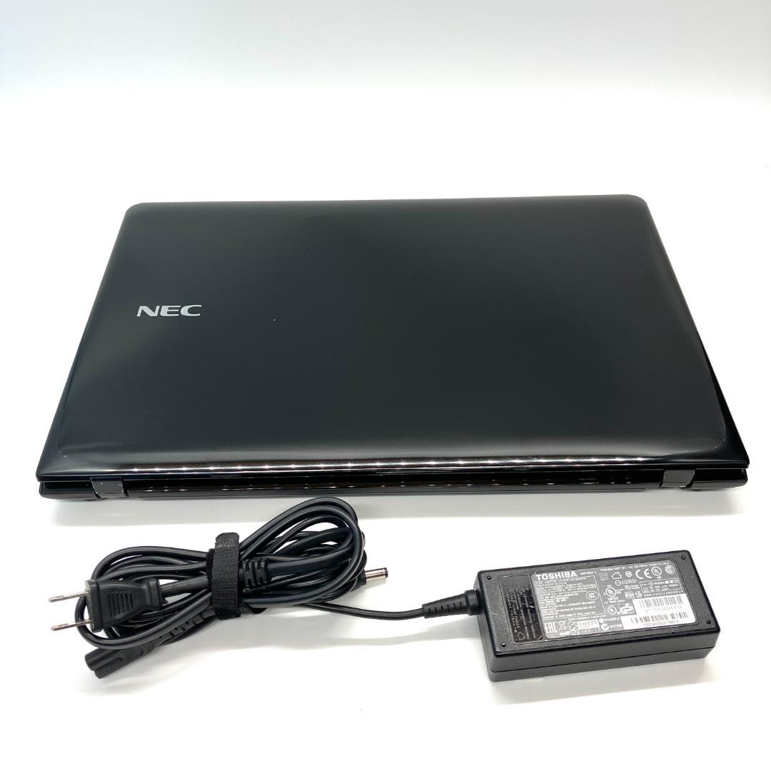 美品❤️ブラック★サクサク動く SSD 設定済み カメラ付き ノートパソコン