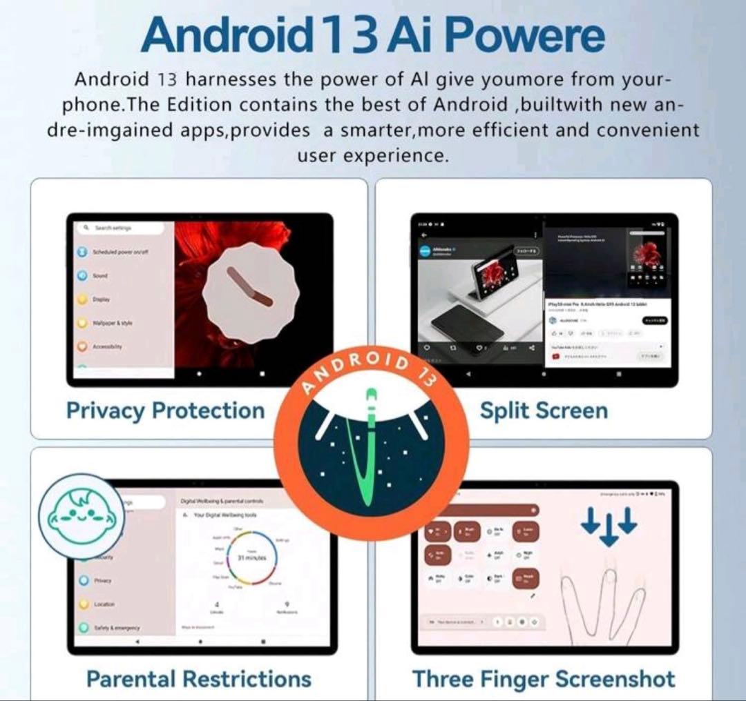 XiaoPad Android タブレット 6GB RAM 128GB ROM
