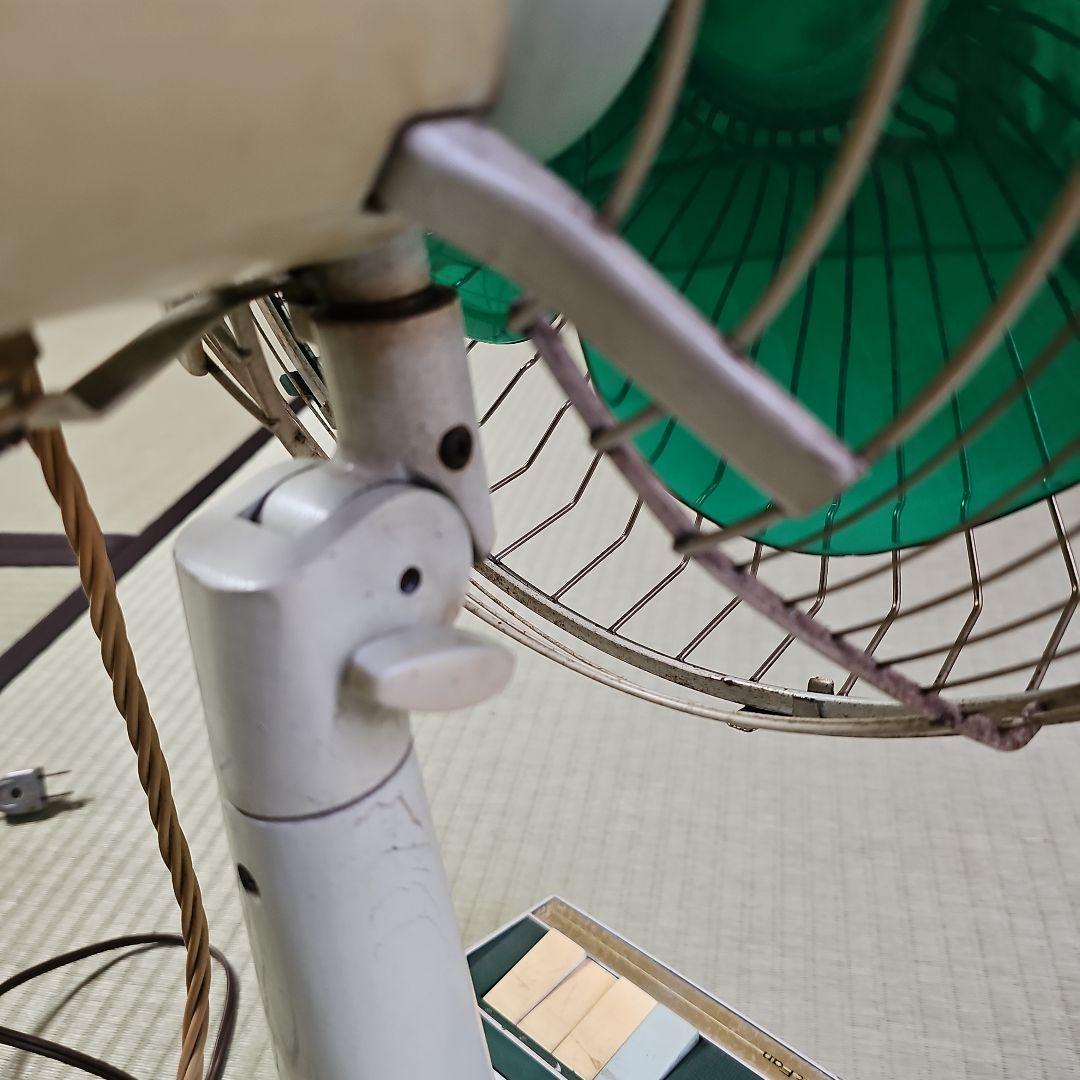 昭和レトロ/1970年代後半】希少リビング扇風機FUJI Silent Fan緑