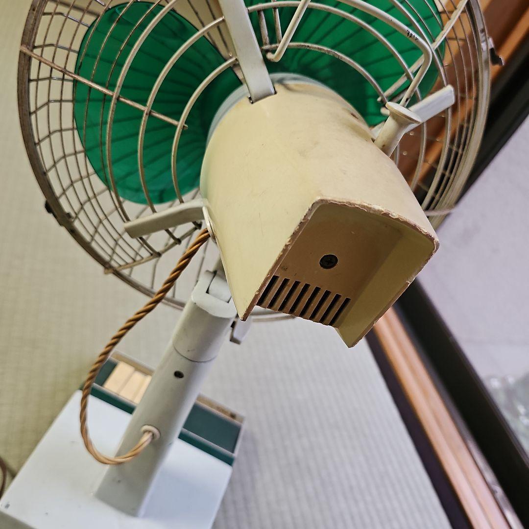 昭和レトロ/1970年代後半】希少リビング扇風機FUJI Silent Fan緑