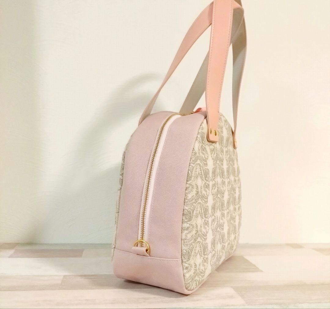 刺繍生地 ボストンバッグ☆ ジョリーフルール