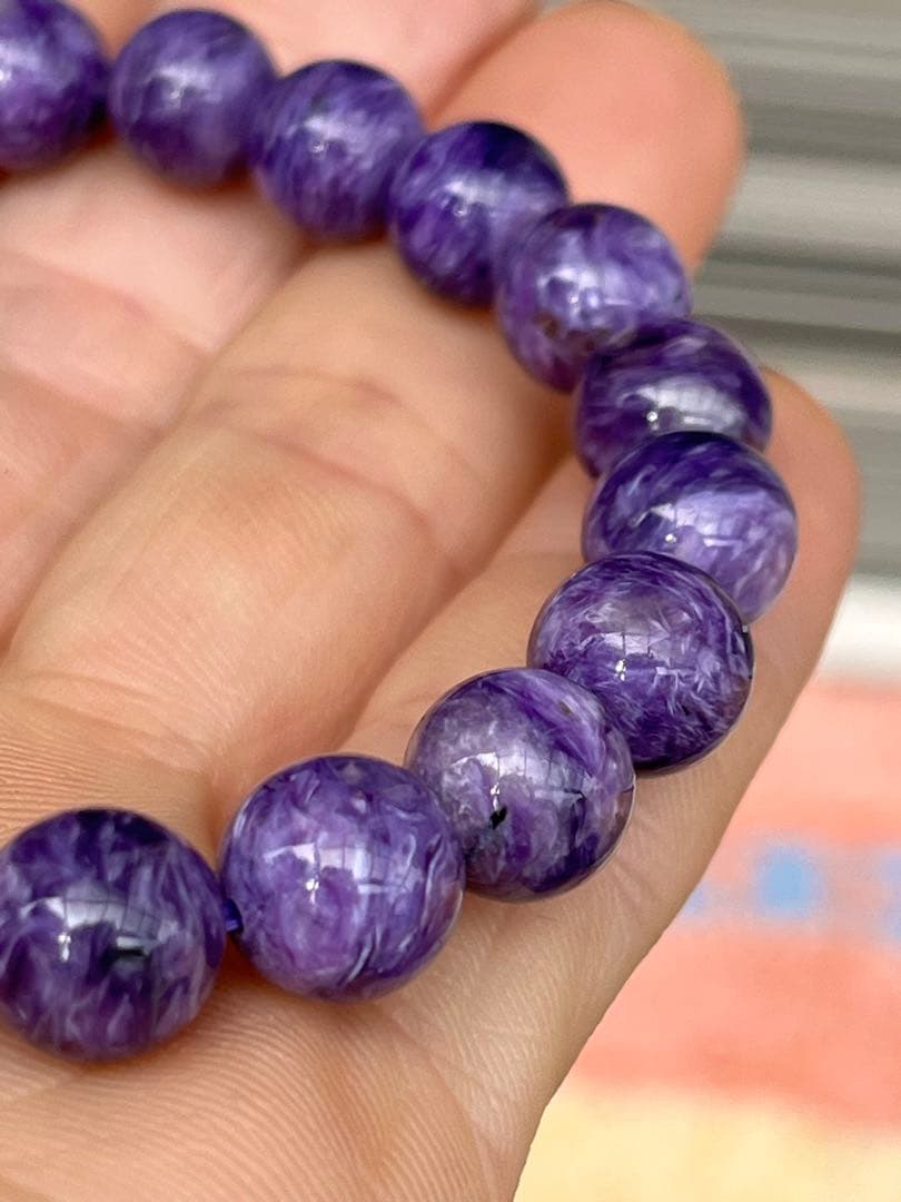 チャロアイト天然石 ブレスレット、トップクオリティ