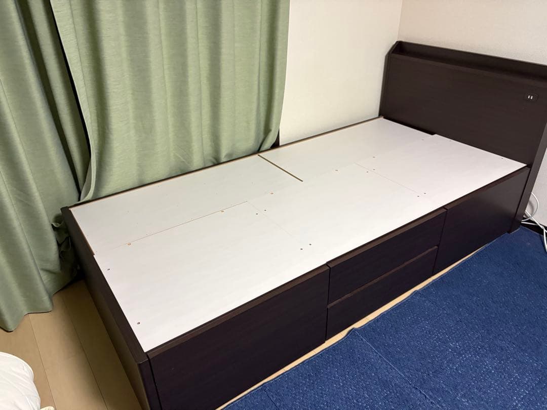 ニトリ シングルベッド　フレーム 収納付き N-ジオT2 WW 40M-S