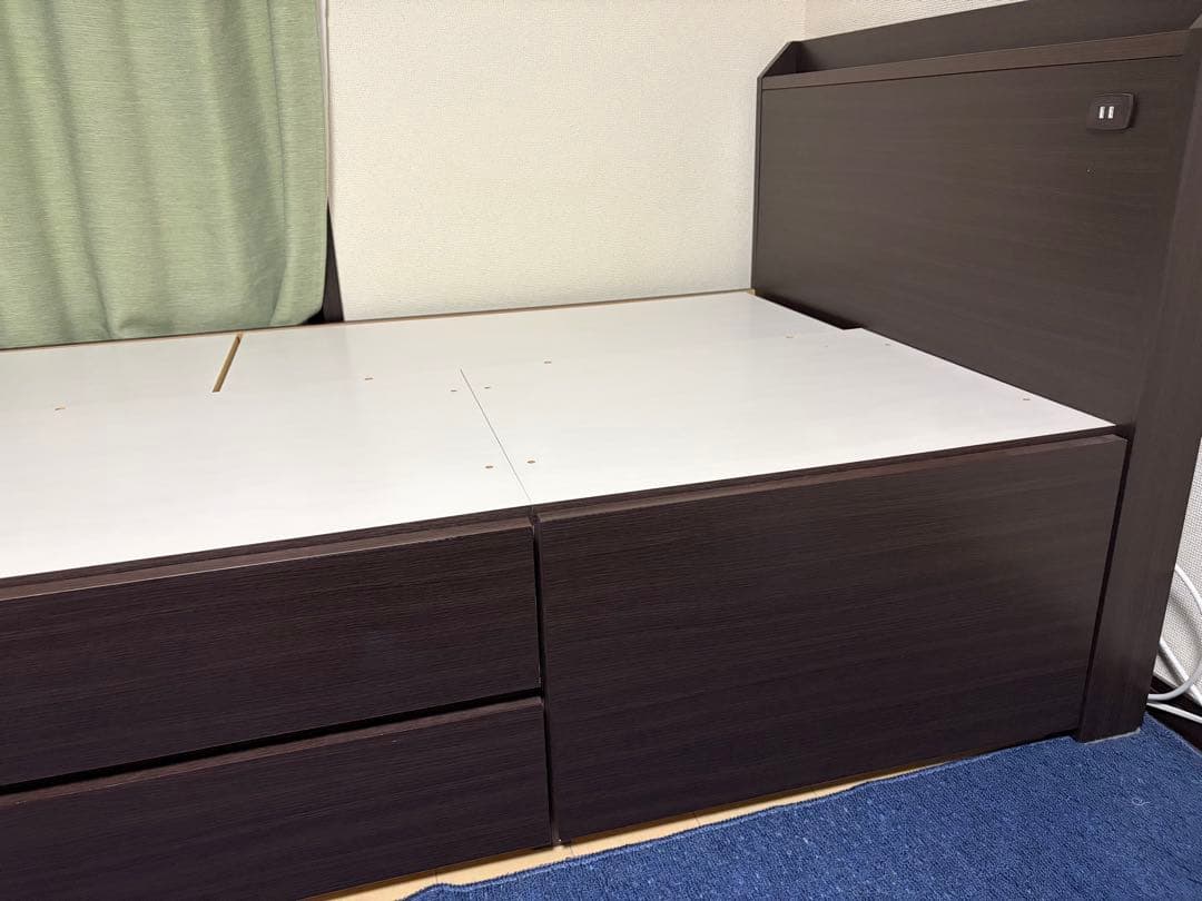 ニトリ シングルベッド　フレーム 収納付き N-ジオT2 WW 40M-S