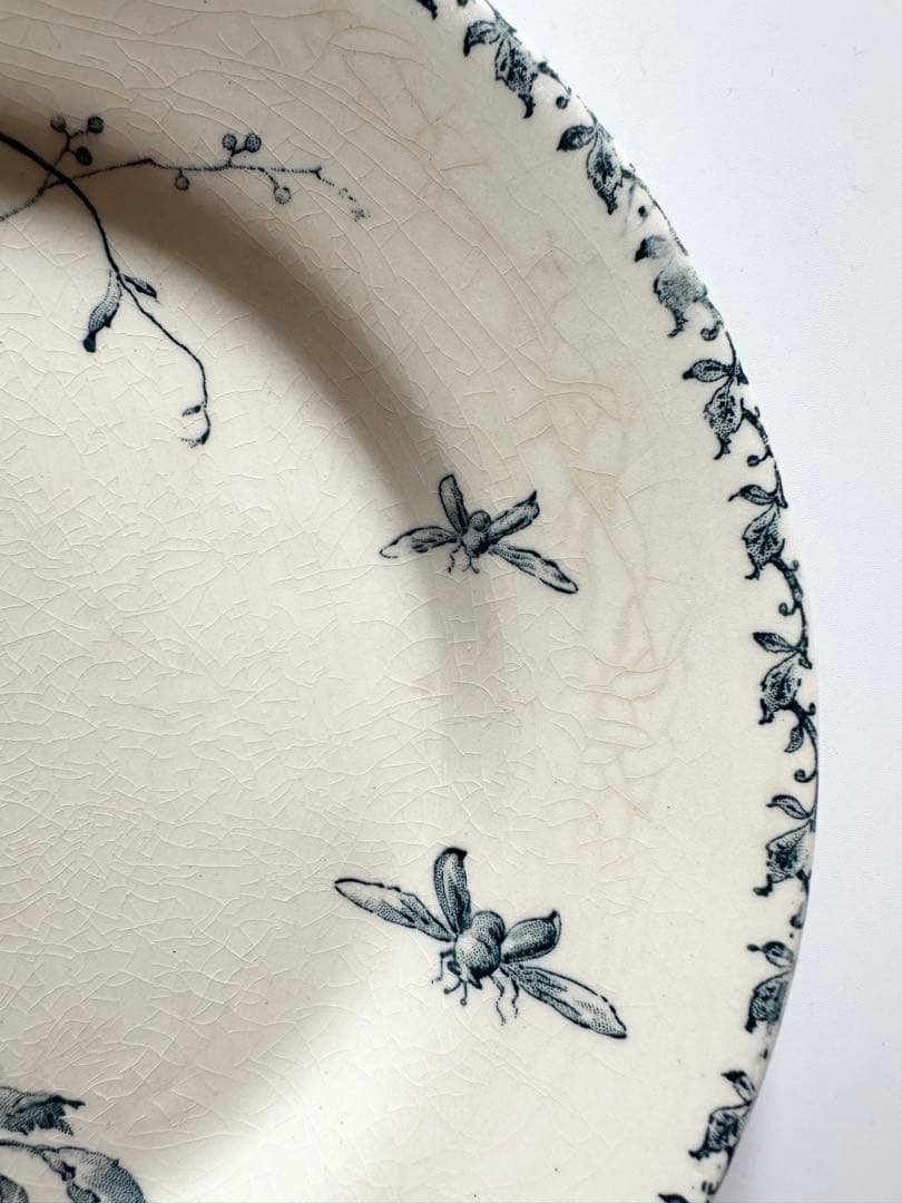 GIEN ジアン フランス　アンティークプレート　皿　ビンテージ　ブロカント