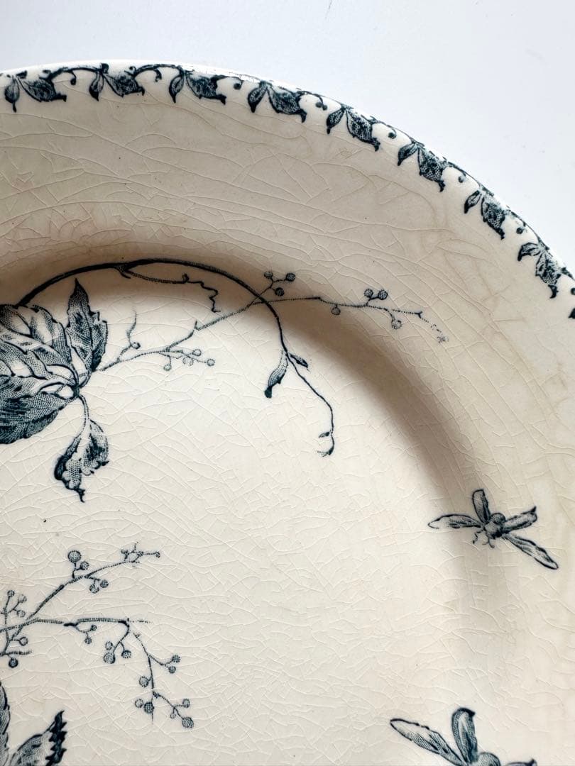 GIEN ジアン フランス　アンティークプレート　皿　ビンテージ　ブロカント