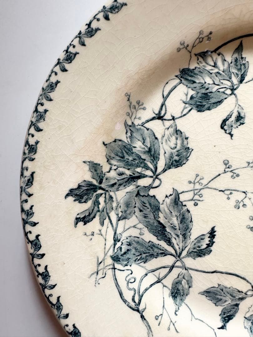 GIEN ジアン フランス　アンティークプレート　皿　ビンテージ　ブロカント