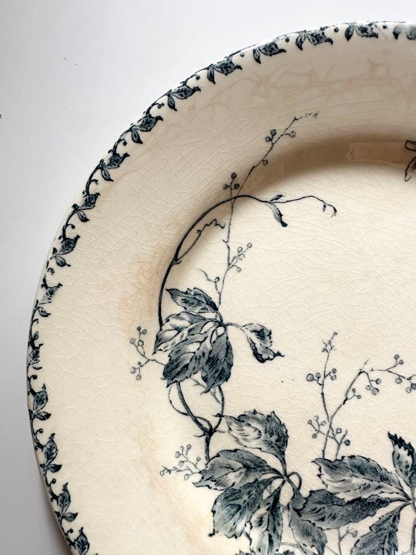 GIEN ジアン フランス　アンティークプレート　皿　ビンテージ　ブロカント