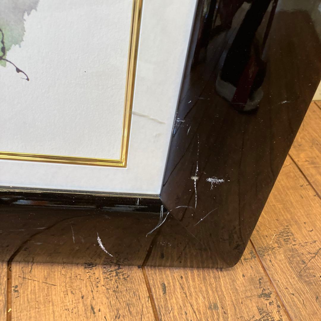 昭和レトロ 額縁 木製フレーム 清真寺 風景画 山水画 水彩画 絵画