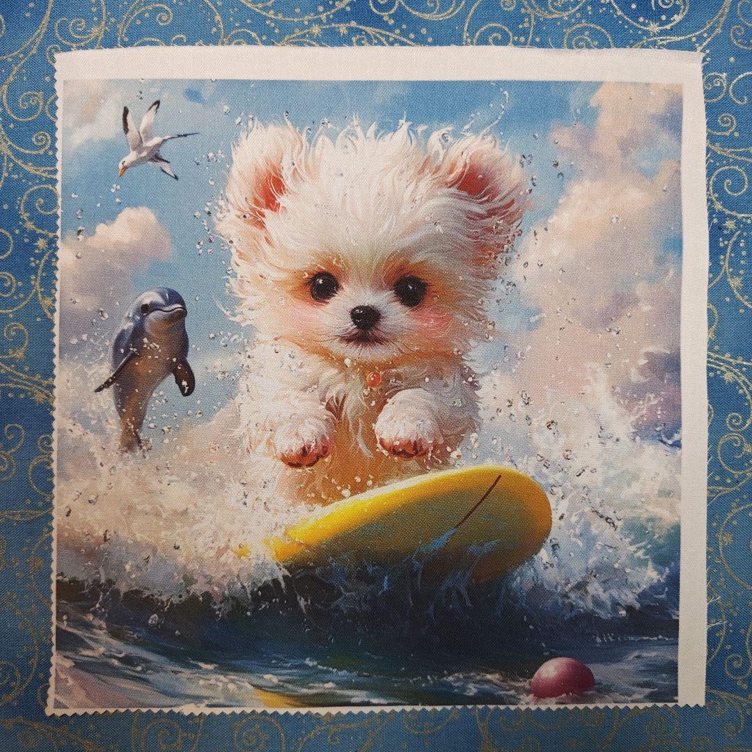 あしべ☆　ハンカチ　わんこさん柄