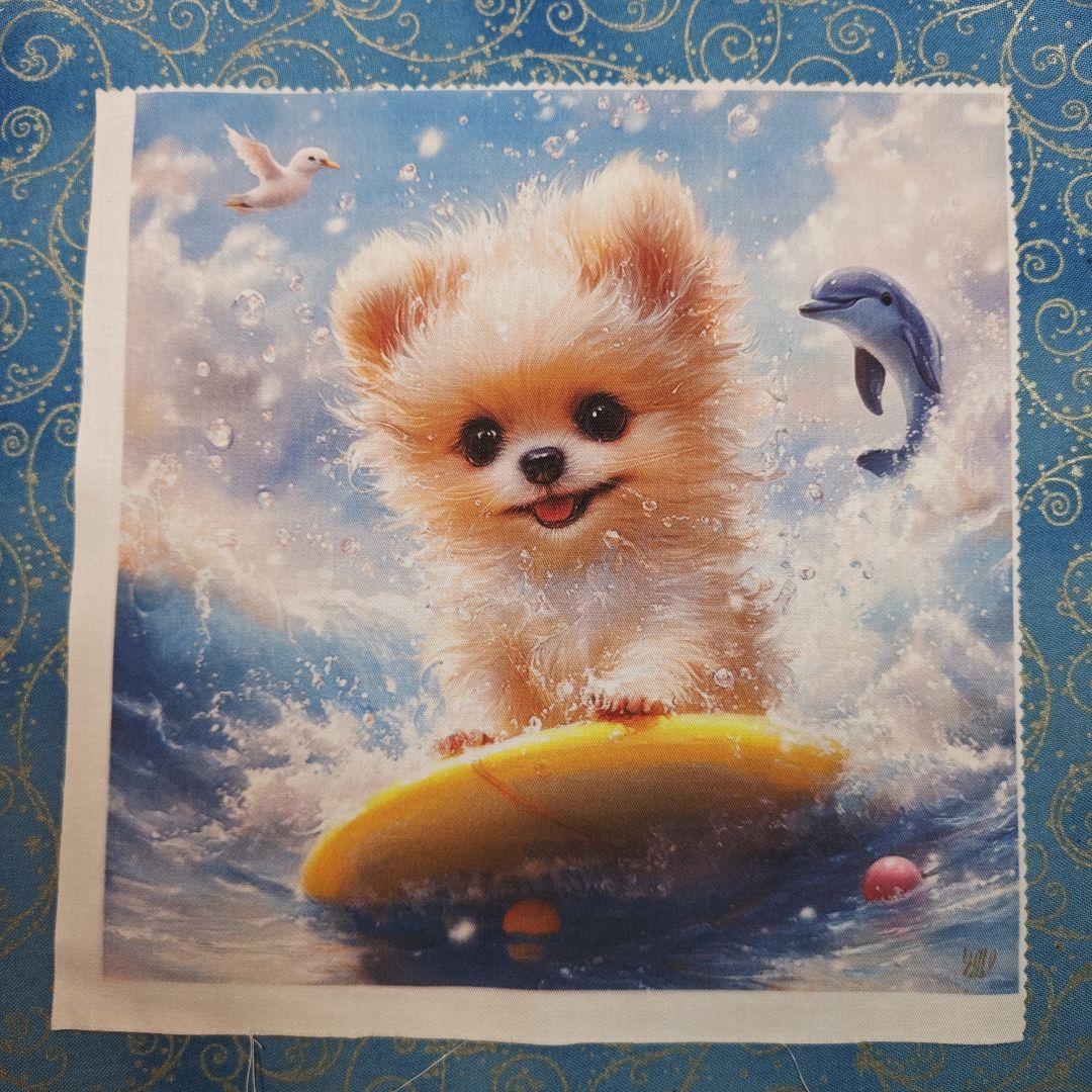 あしべ☆　ハンカチ　わんこさん柄