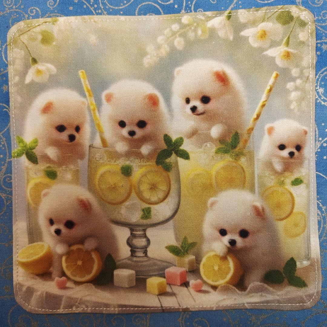 あしべ☆　ハンカチ　わんこさん柄