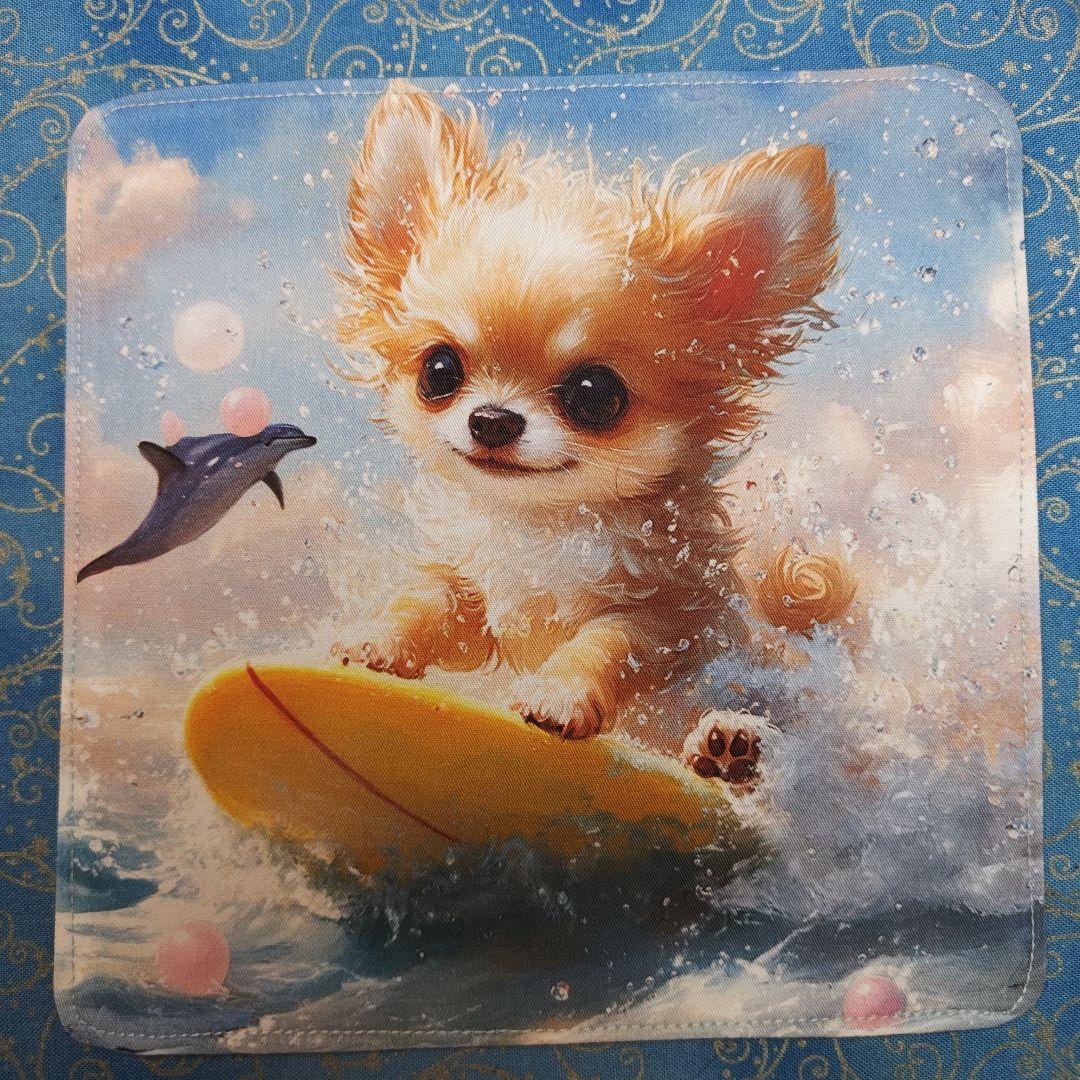 あしべ☆　ハンカチ　わんこさん柄