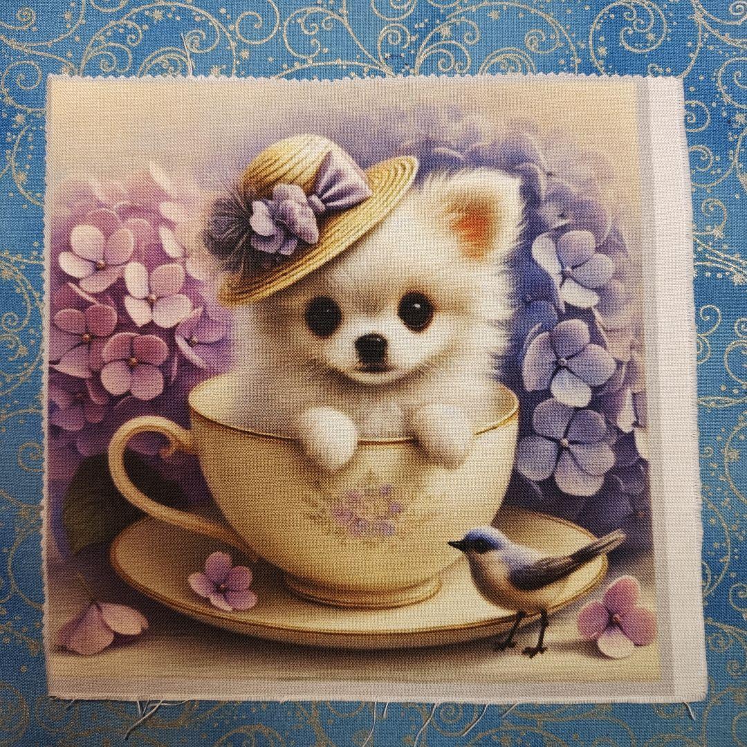 あしべ☆　ハンカチ　わんこさん柄