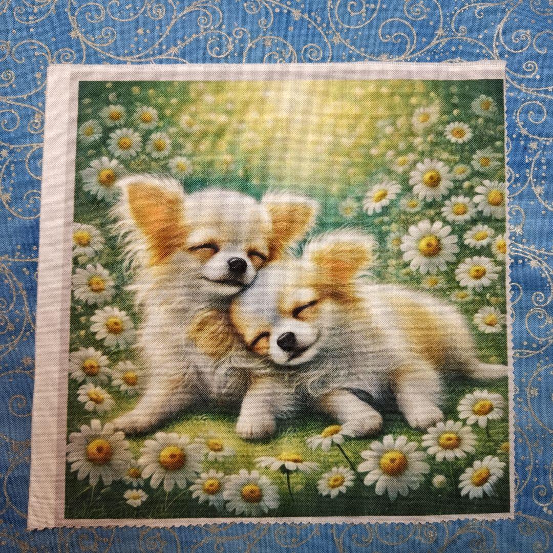 あしべ☆　ハンカチ　わんこさん柄