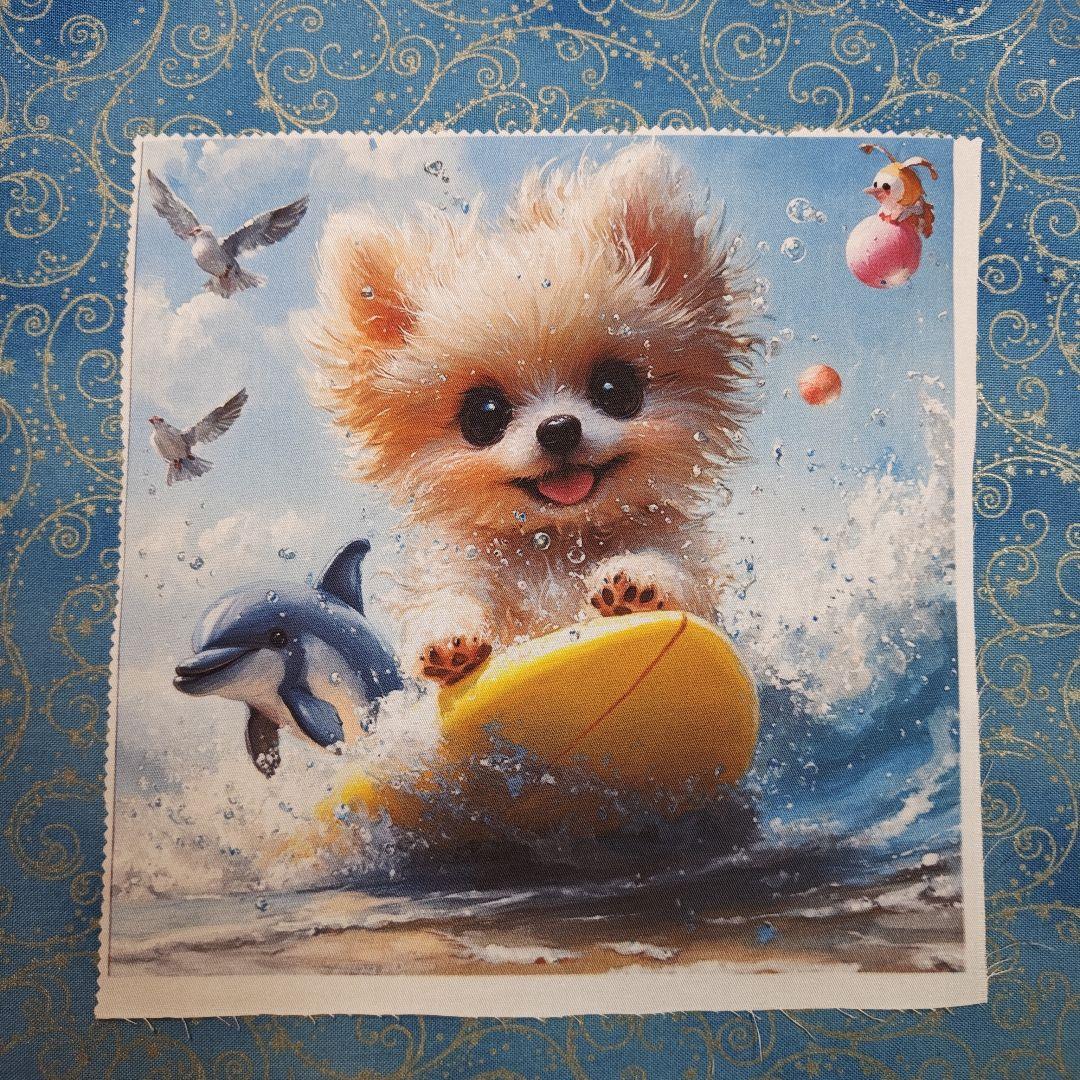 あしべ☆　ハンカチ　わんこさん柄