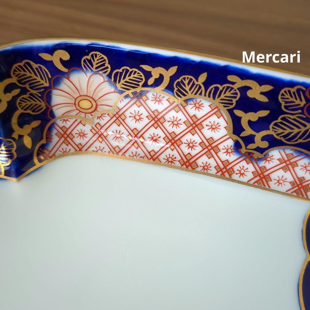 週末値下げ　有田焼賞美堂其泉窯 松竹梅鶴絵　大皿