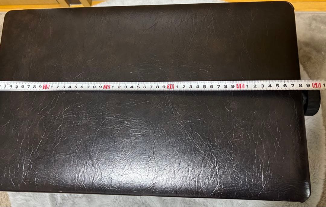 ヤマハ　ピアノ椅子　 高さ調整可能　昇降式 ピアノイス ダークブラウン