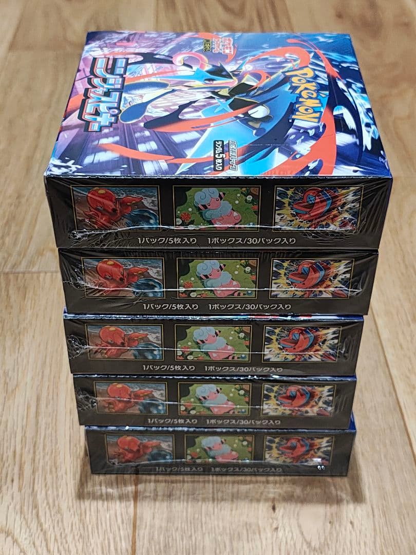 ポケモン ニンジャスピナー 5BOX　未開封シュリンク付き