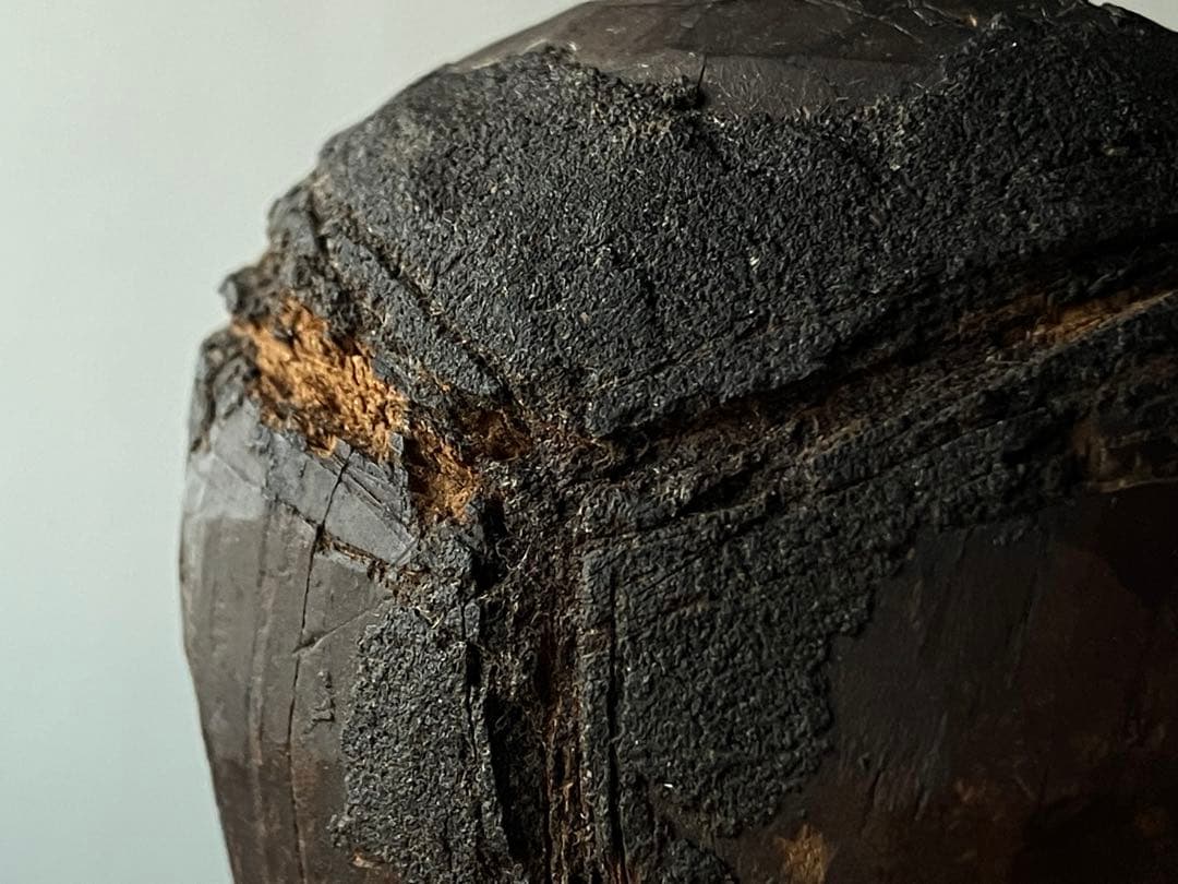 【希少 古い赤べこの木型 江戸後期〜明治頃】民藝縁起物木彫骨董出産祝い厄除古道具