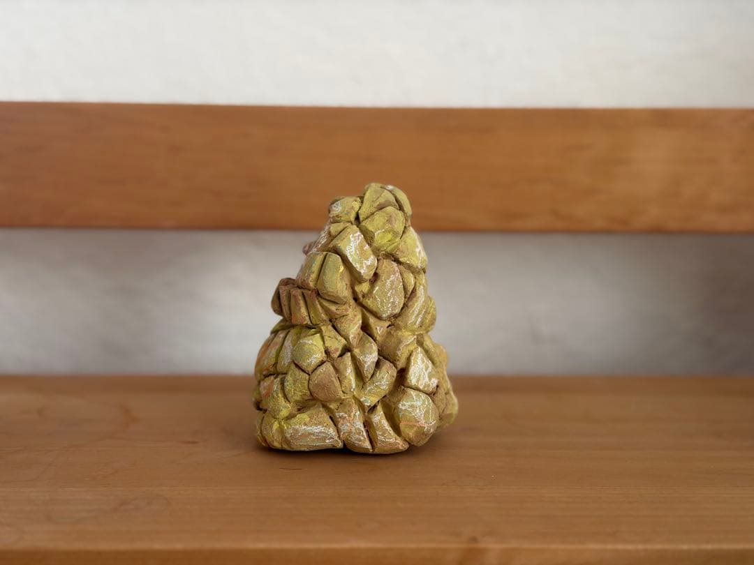 【一点物】オリジナル 粘土彫刻 オブジェ / アクリル・パステル彩色