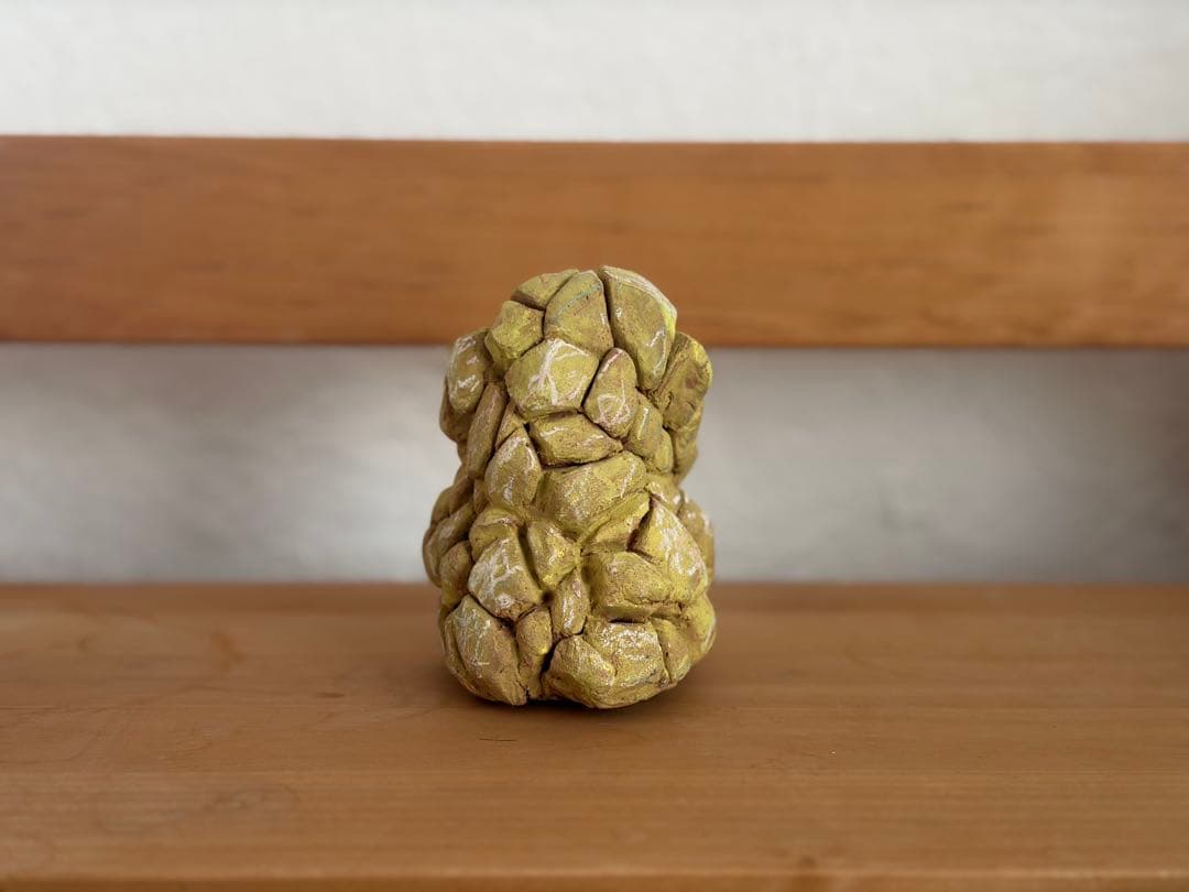 【一点物】オリジナル 粘土彫刻 オブジェ / アクリル・パステル彩色