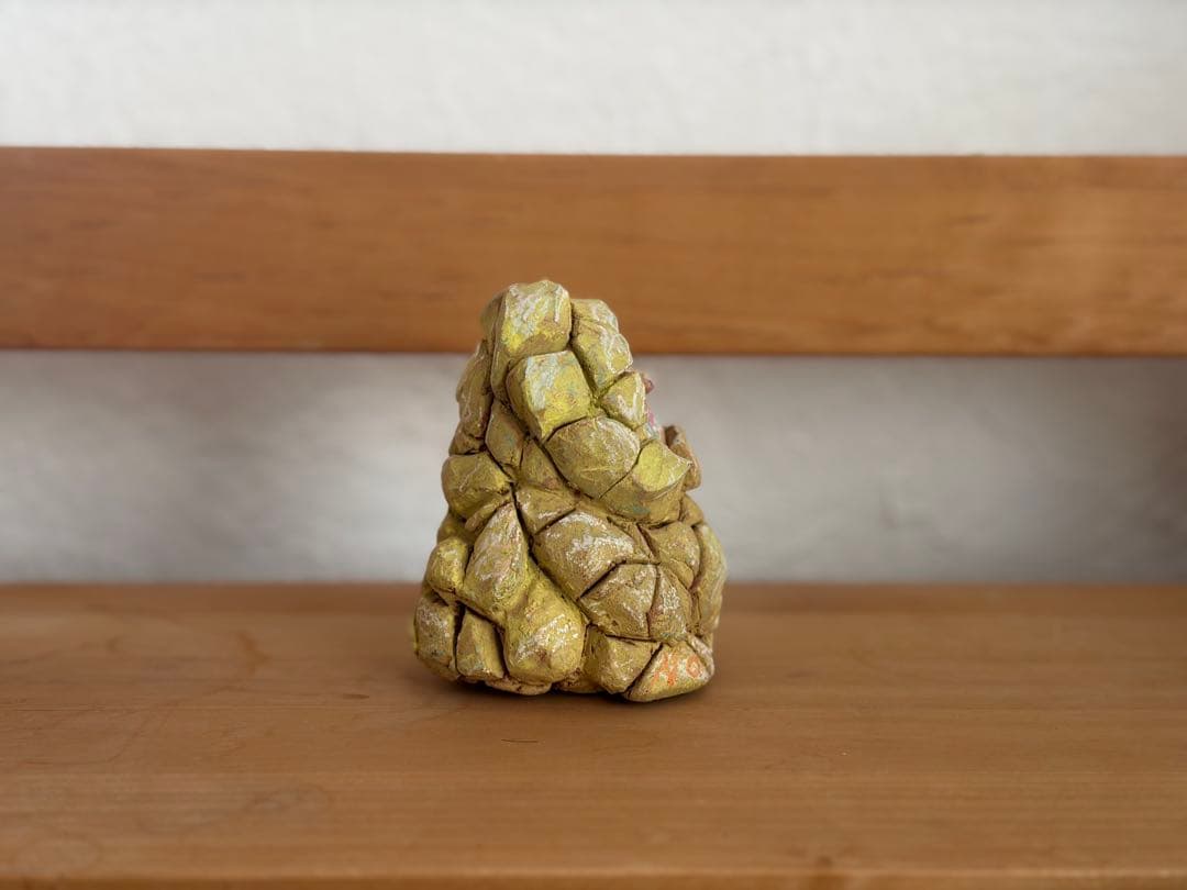 【一点物】オリジナル 粘土彫刻 オブジェ / アクリル・パステル彩色