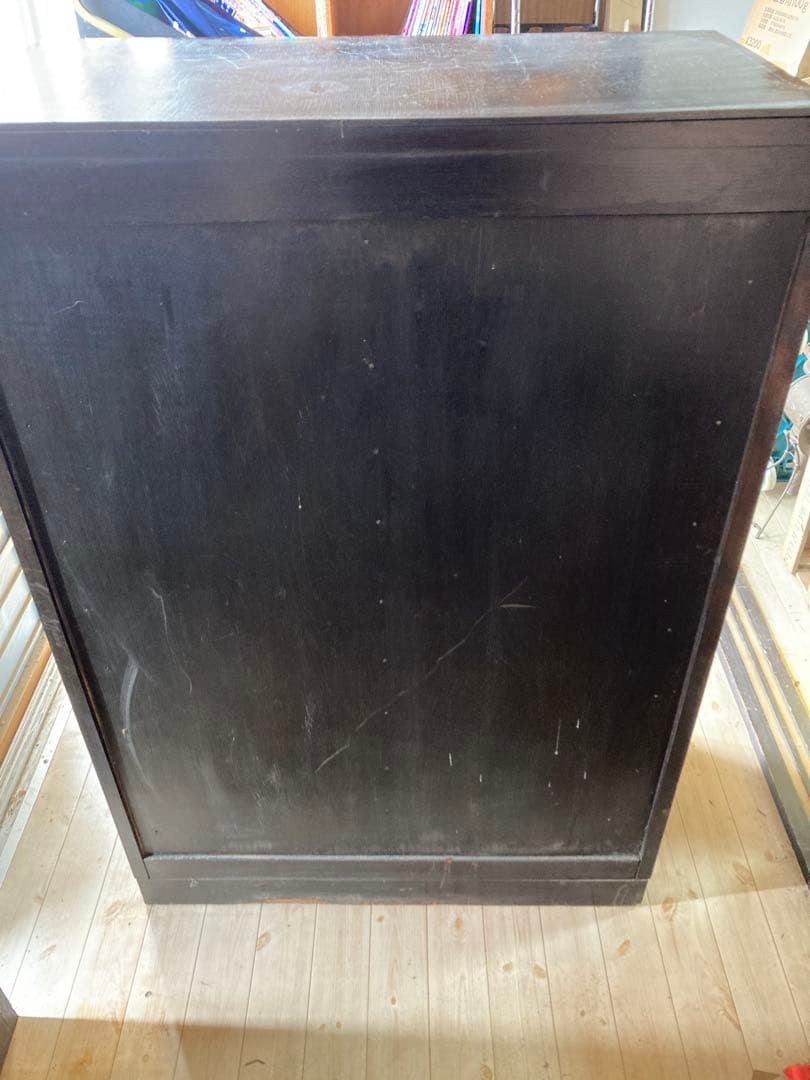 h*e様 レコードキャビネット・レコードラック 木製ガラス扉・アナログ・ヴィンテ