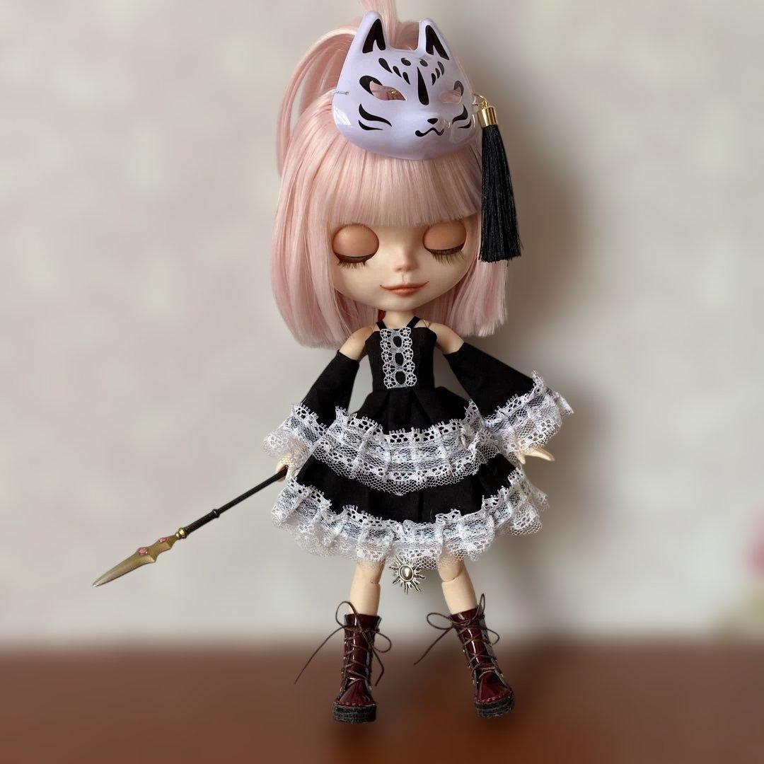 カスタムアイシードール『祭り』ピンクボブヘア