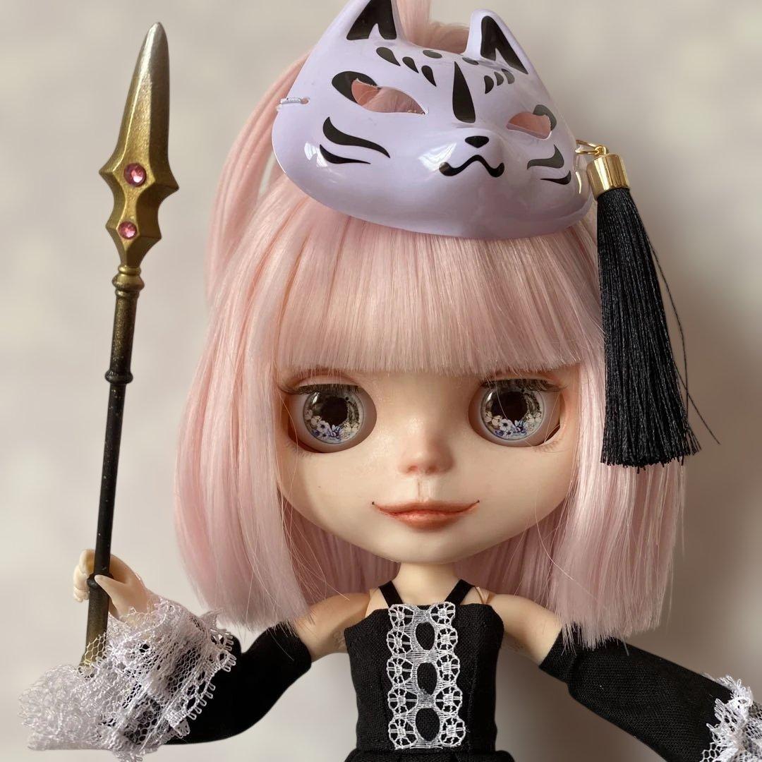 カスタムアイシードール『祭り』ピンクボブヘア