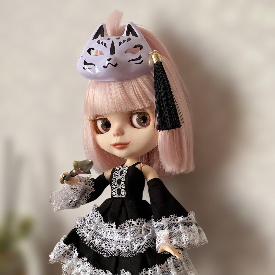 カスタムアイシードール『祭り』ピンクボブヘア