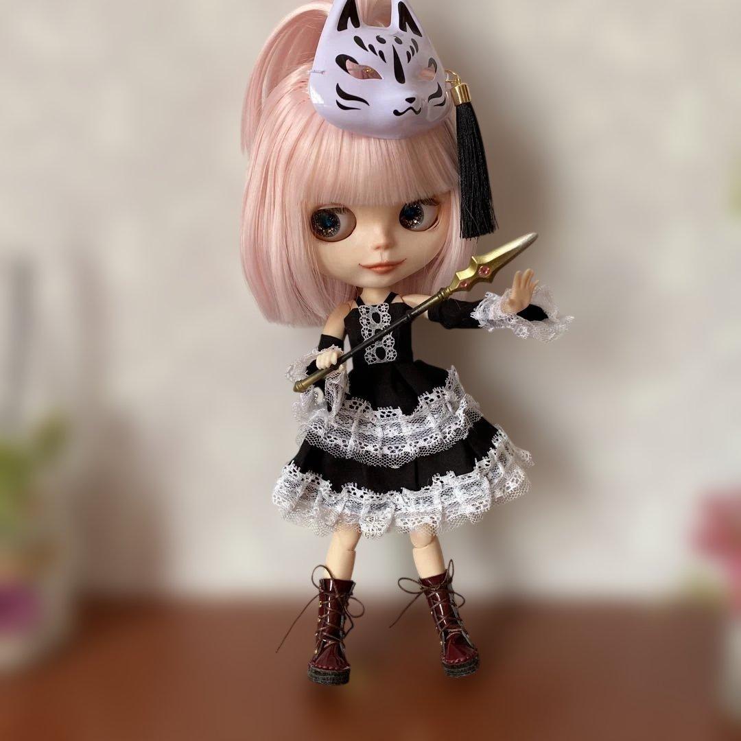 カスタムアイシードール『祭り』ピンクボブヘア