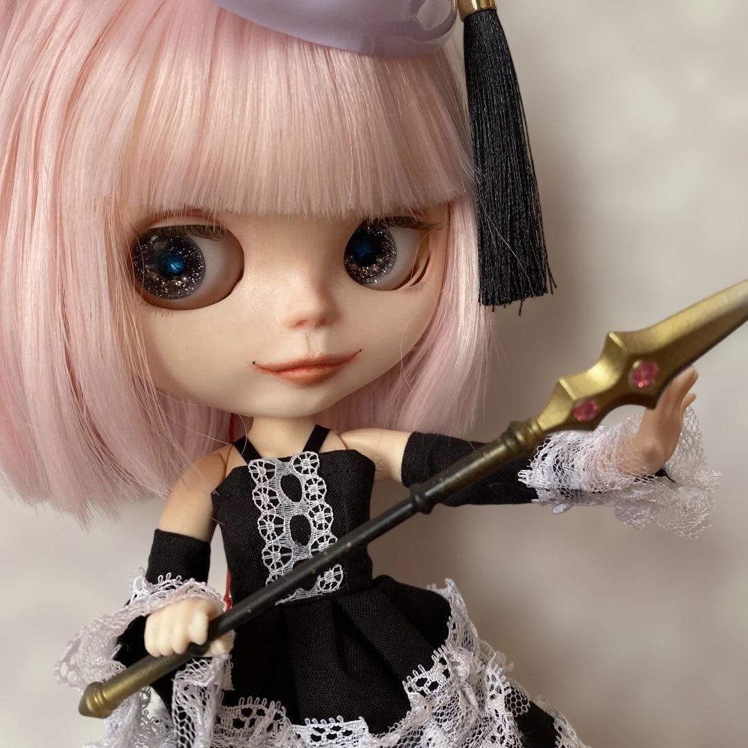 カスタムアイシードール『祭り』ピンクボブヘア