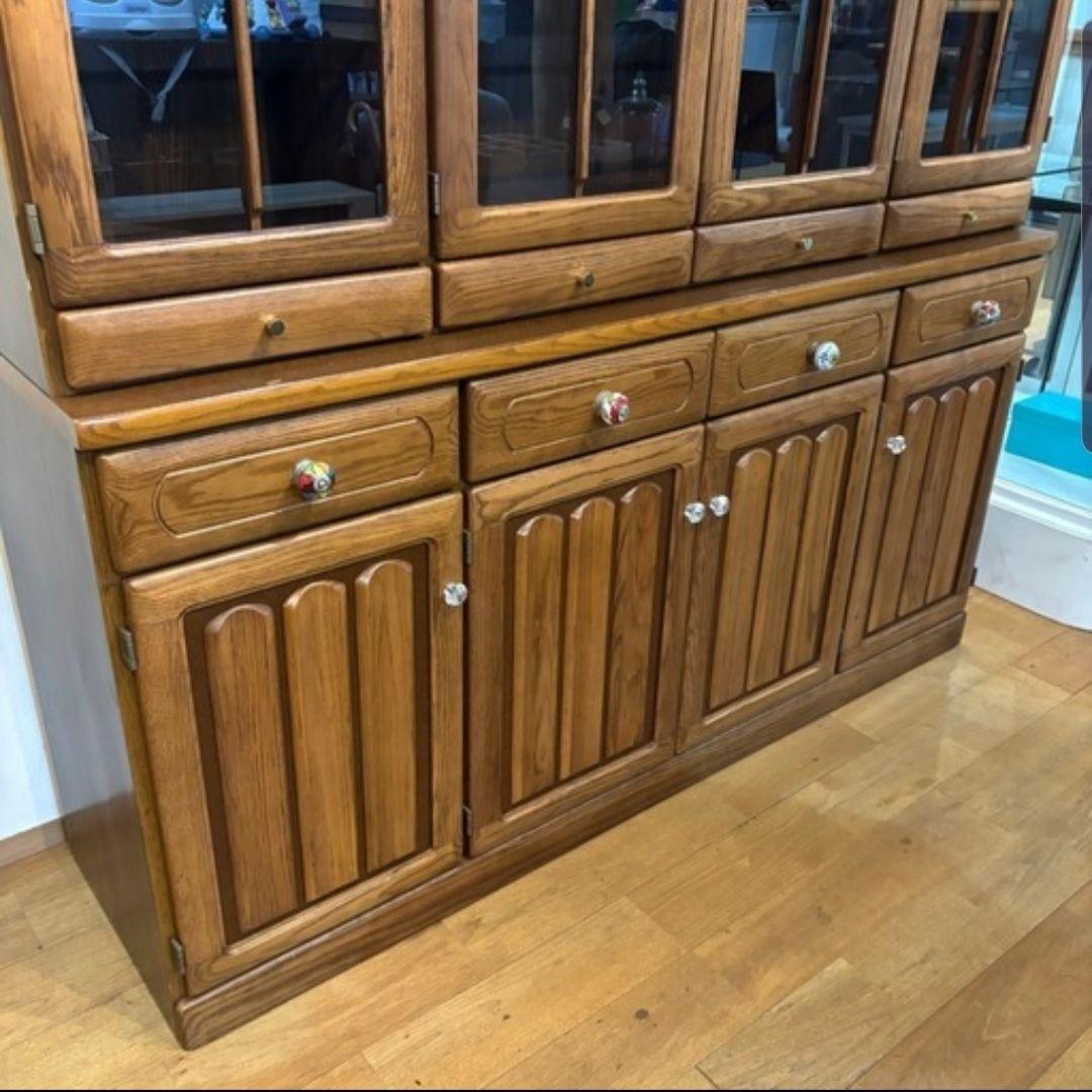 引き取り限定 木製 食器棚 飾り棚 収納 キッチン家具