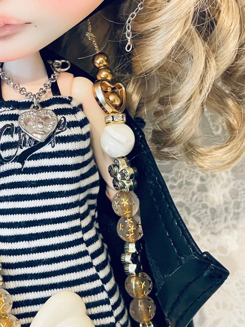 アイシードールカスタム　首傾げymy♡オープンマウス♡モヘアウィッグ