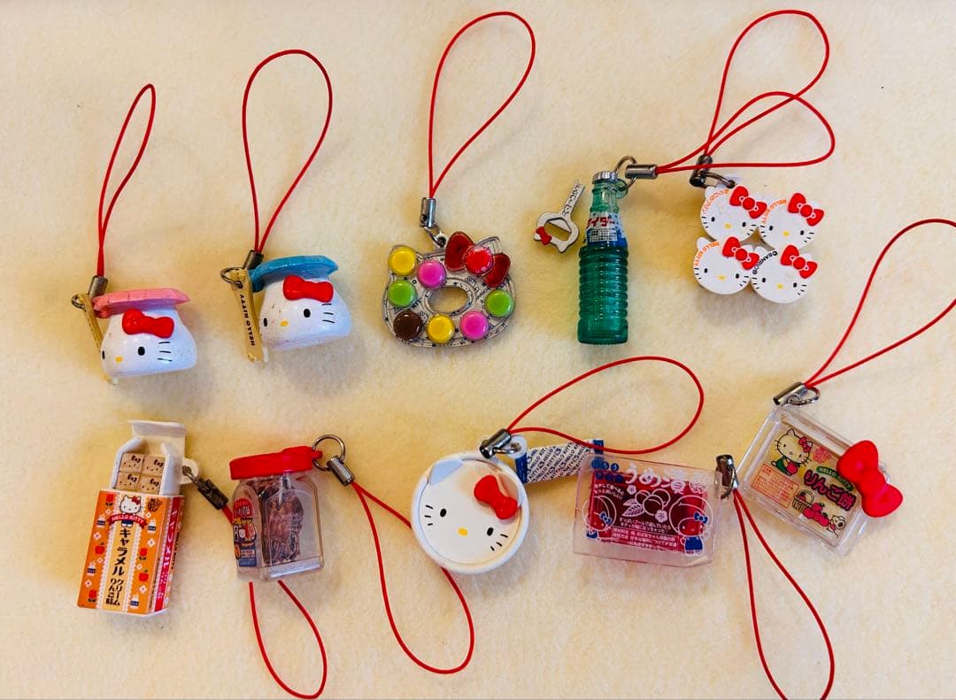 ハローキティ 駄菓子マスコット 10種コンプリートセット