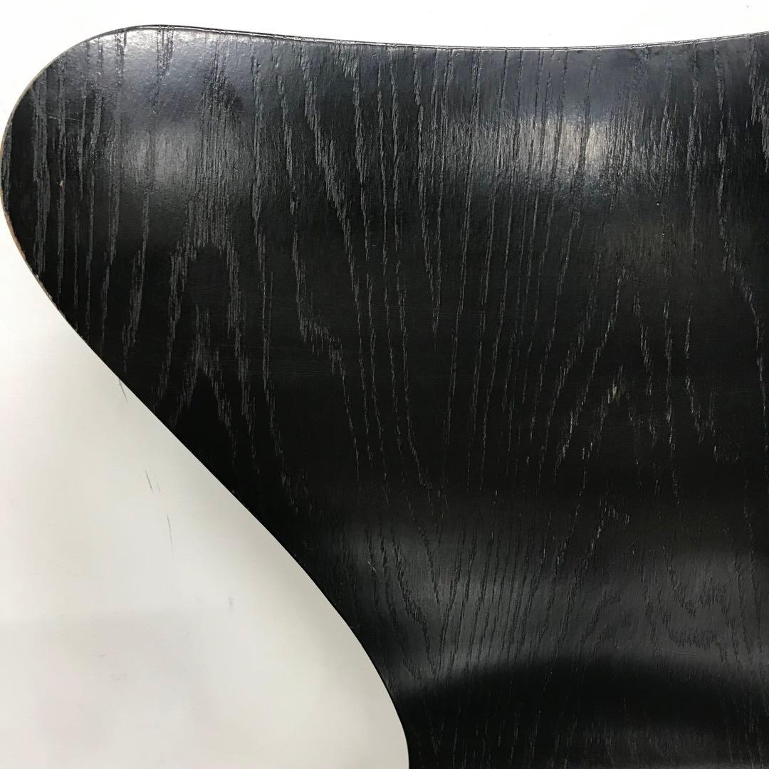 【訳あり・傷多数】 FRITZ HANSEN　セブンチェア　ブラック系　③