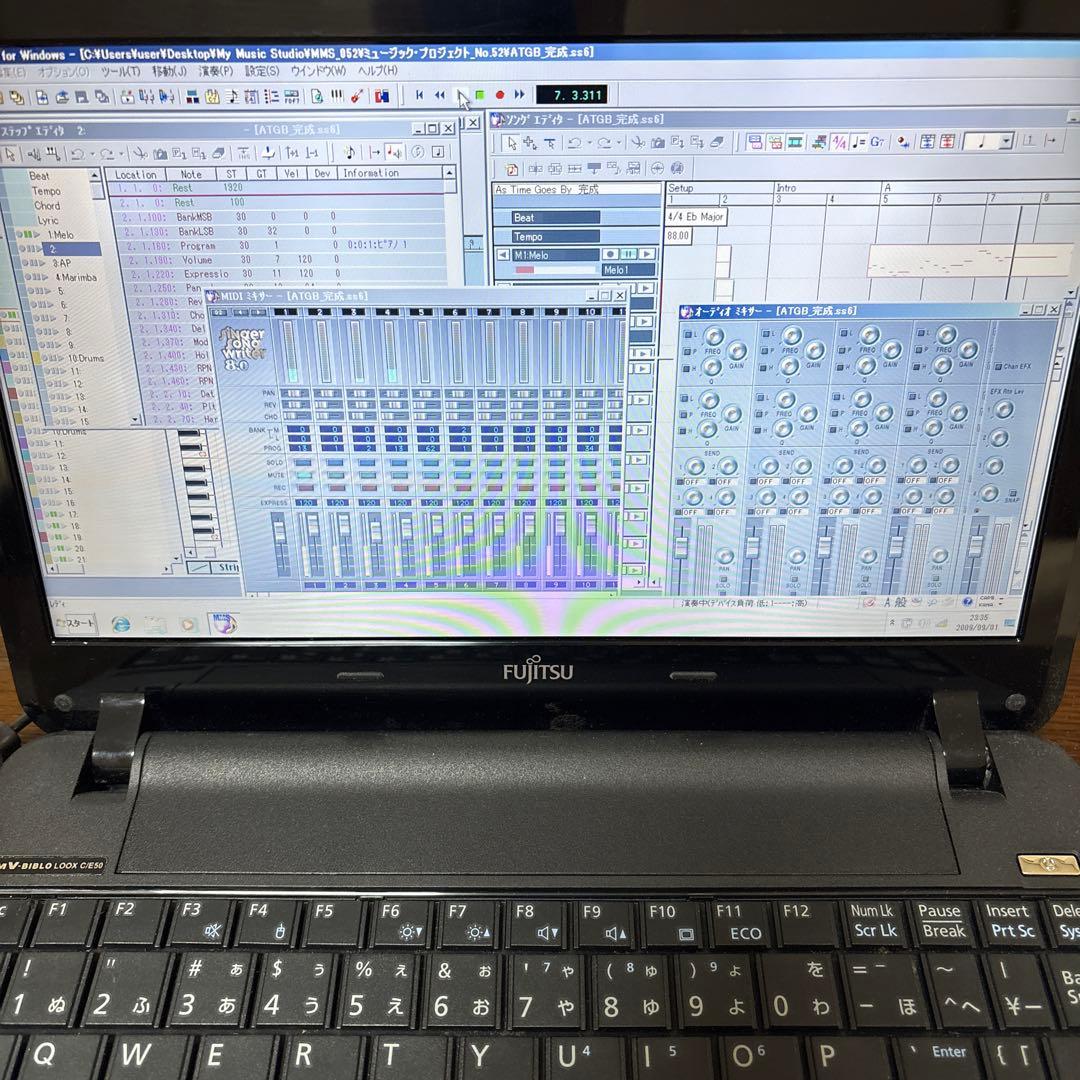 Fujitsu ノートPC Intel Celeron