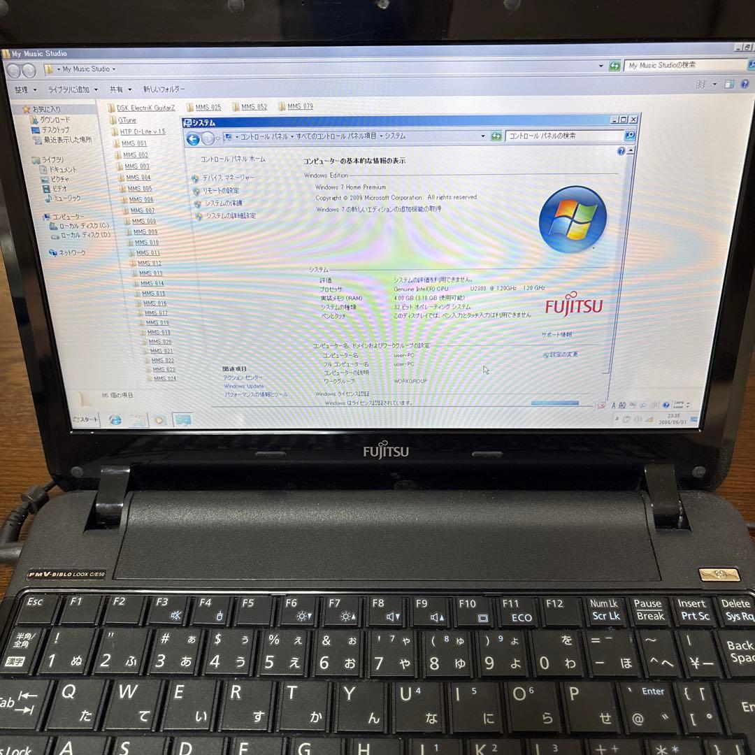 Fujitsu ノートPC Intel Celeron