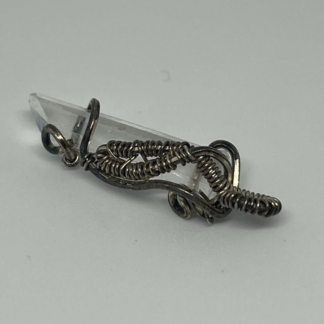 国産鉱物☆宮崎県西米良水晶☆ワイヤーくすみあり