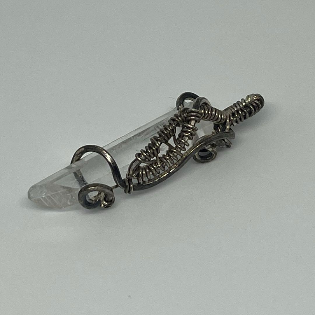 国産鉱物☆宮崎県西米良水晶☆ワイヤーくすみあり